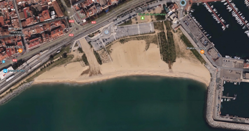 playa la picordia para perros en Arenys de Mar